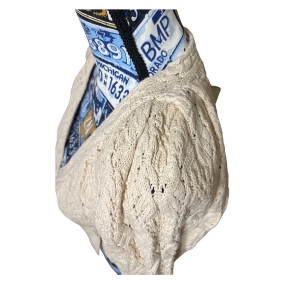 Free People-Olive You Butterfly-Knit Faux Wrap Cardigan-Macadamia-XS. NWT. - Picture 7 of 9